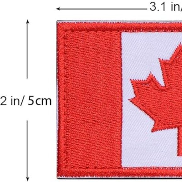 Baseball Cap CANADA Flag Hat  with 1 Unique Embroidered Canada -Themed Patches - Picture 7 of 8